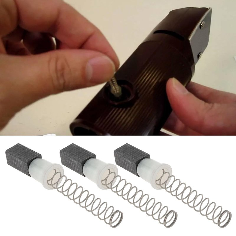 Micro Traders 4pcs Clipper Carbon Brush Spring Assemblies Compatible with Oster Hair Clipper Compatible with Oster A5 Classic 76 Classic 97 Repair Parts