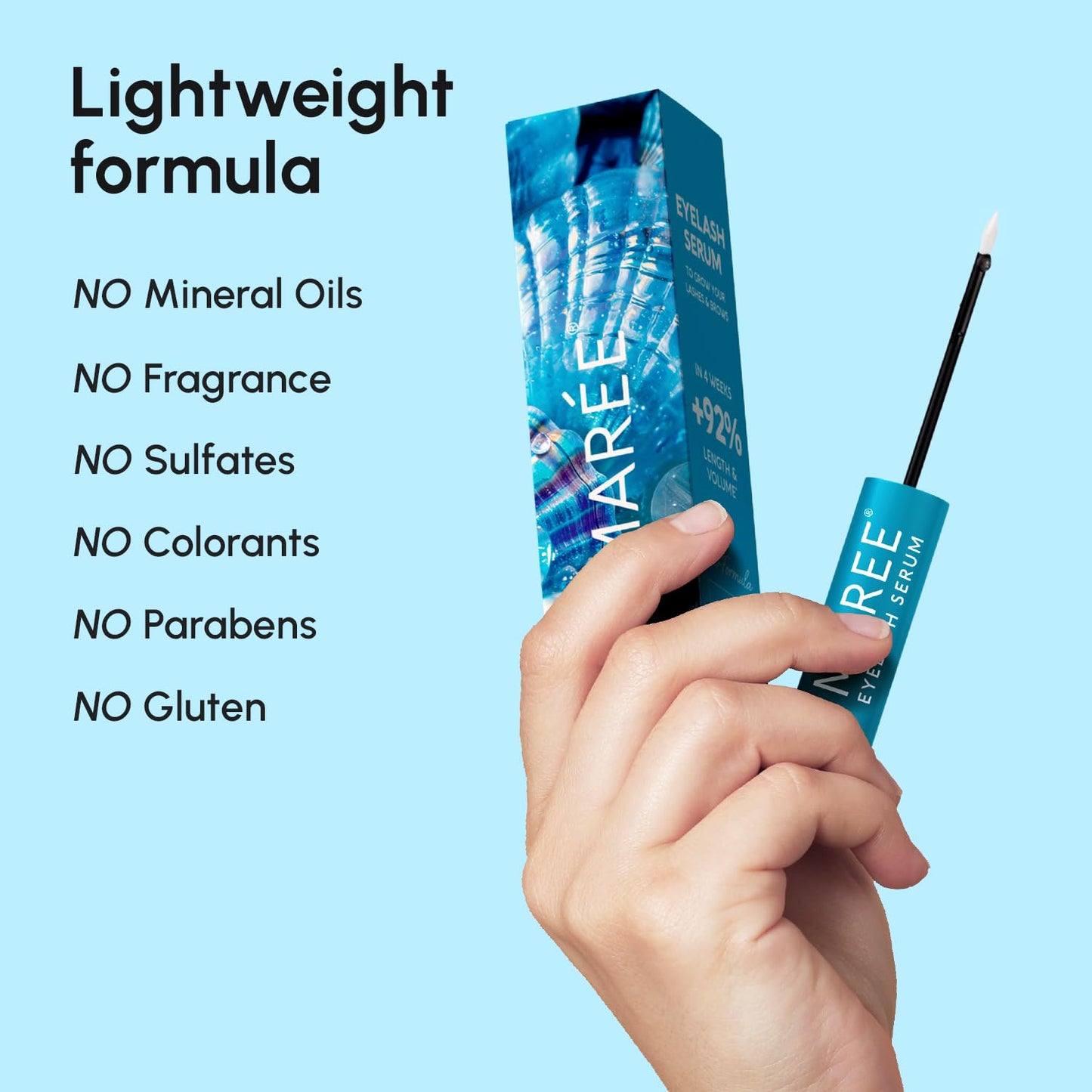 Eyelash Serum for Growth - Prostaglandin-Free Enhancing Oil for Lashes & Brows | Rapid Results