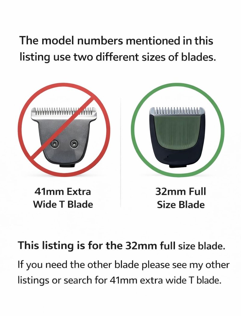 Replacement Standard Size 32mm Upgraded 2025 Comfort Focused Green Blade Attachment for Philips Norelco Multigroom Trimmer Series 3000 5000 7000 9000