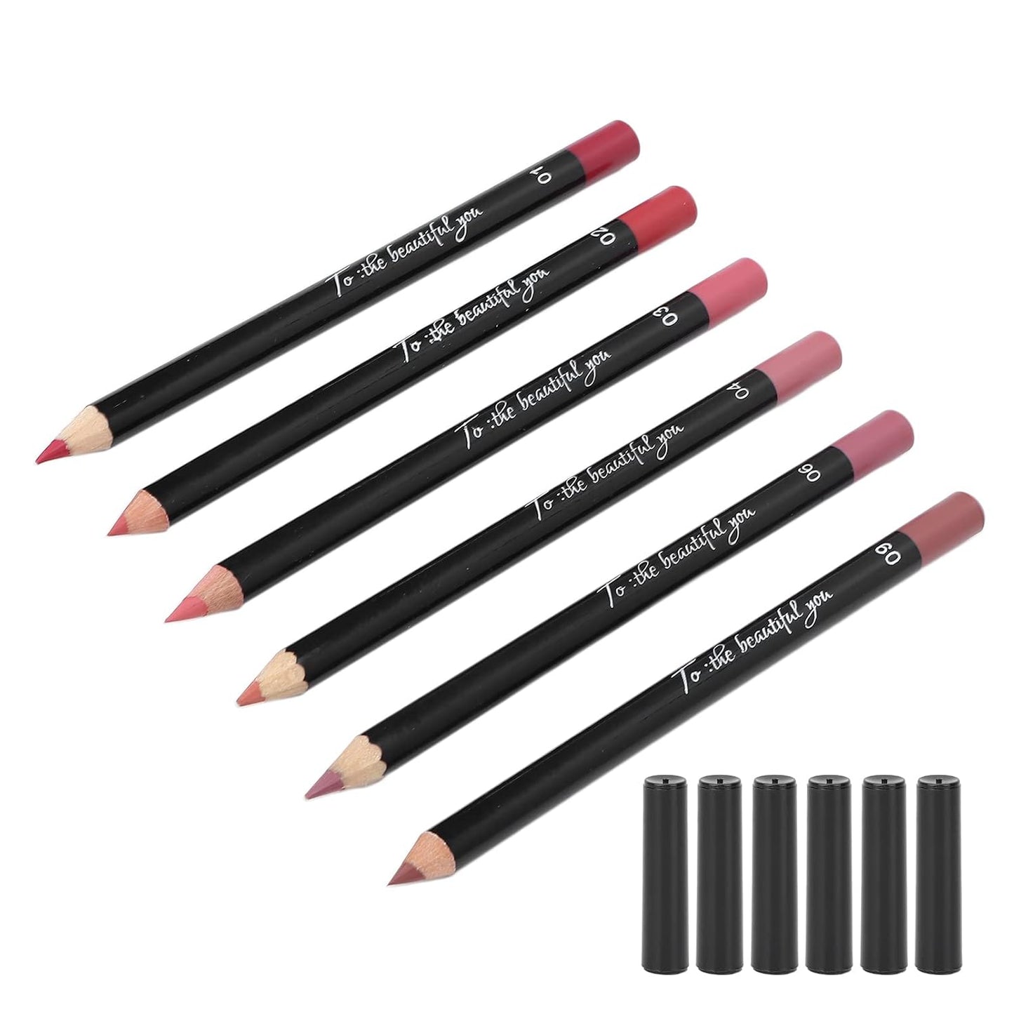 ANGGREK Lip Liner Set - 6 Matte Long-Lasting Pigmented Pencils | Professional Quality Makeup