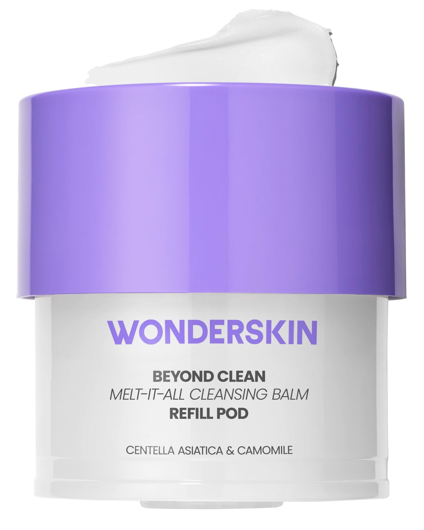 Wonderskin Cleansing Balm Refill Pod – Balm to Milk Makeup Remover, Melt-It-All Gentle Hydrating Face Cleanser with Centella and Chamomile