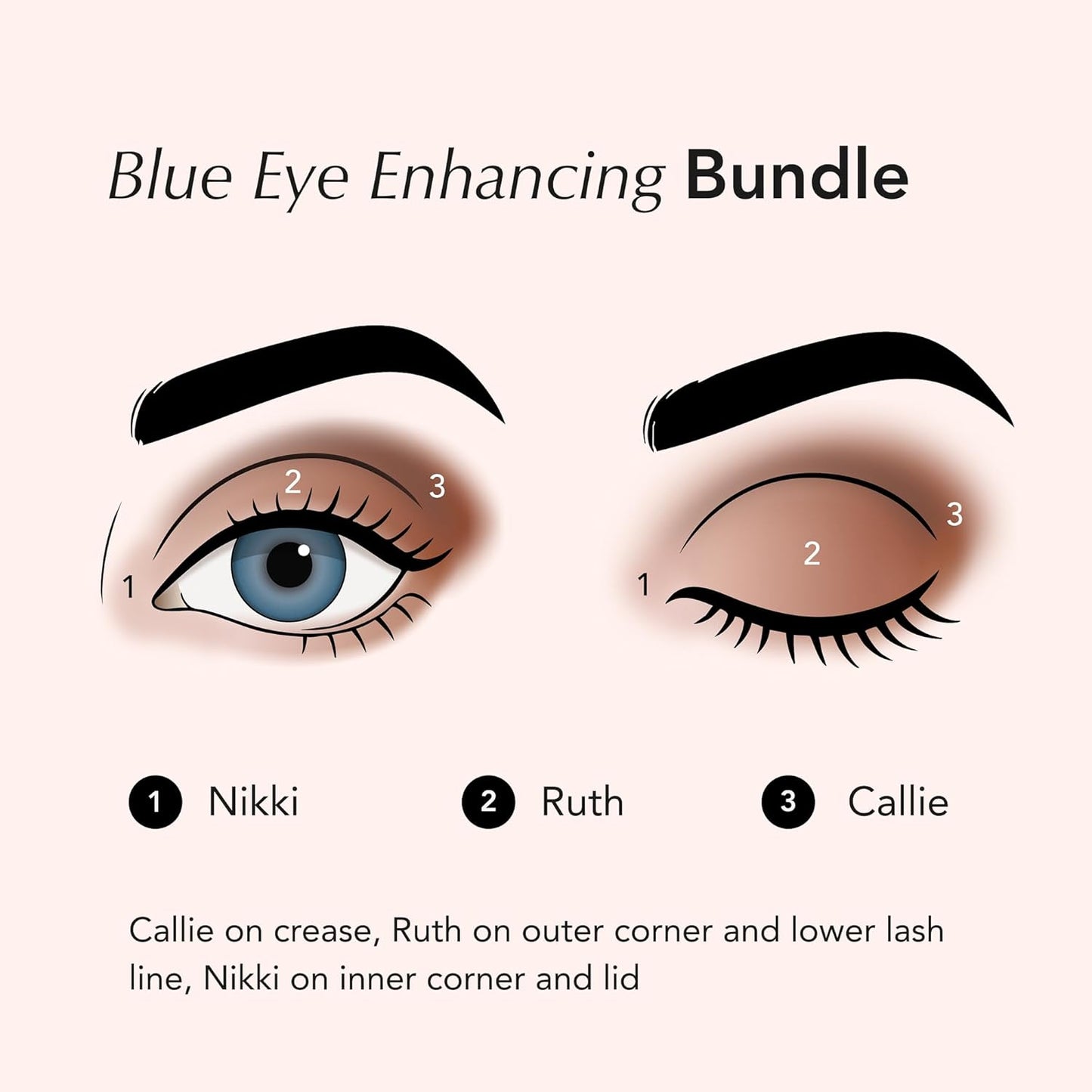 Brilliant Eye Brightener Eyeshadow Stick Bundle - Waterproof & Long-Lasting | 3 Shades for Blue Eyes