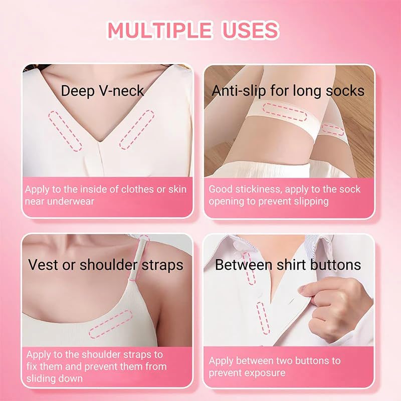 Body Adhesive Roll-On - Invisible Anti-Slip Glue for Skin & Clothing | Perfect for Dancers, Costumes & More (10G)