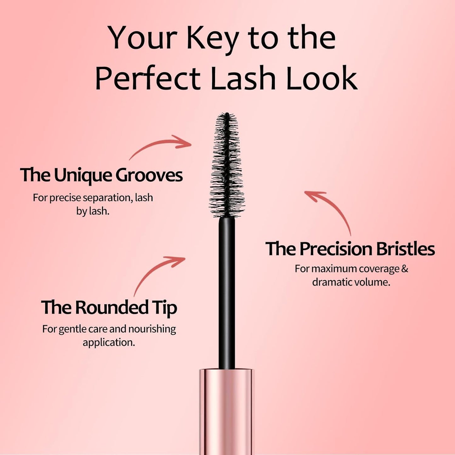 Liquid Lash Extensions Mascara - Lengthening & Volumizing Tubing Formula | Smudge-Proof, Nourishing for Sensitive Eyes - 2 Pack