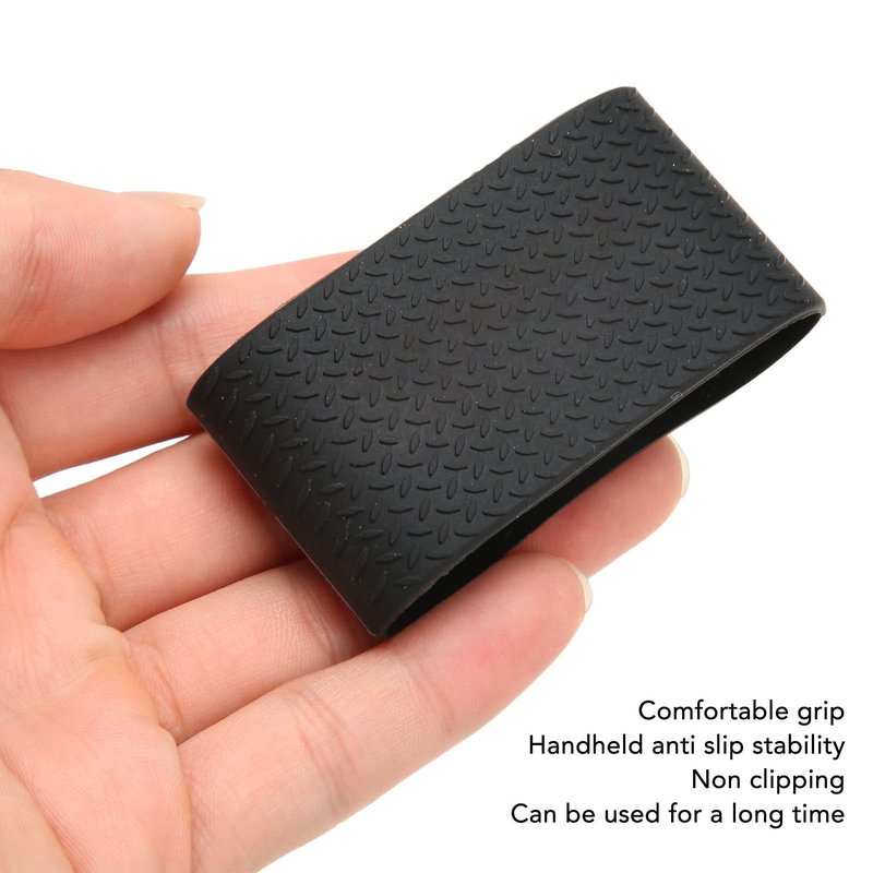 Silicone Clipper Bands 3 Pcs Black Non Slip Clipper Grip Hair Clip Silicone Case Barber Sleeve Heat Clipper Hair Mat for Hairdressers