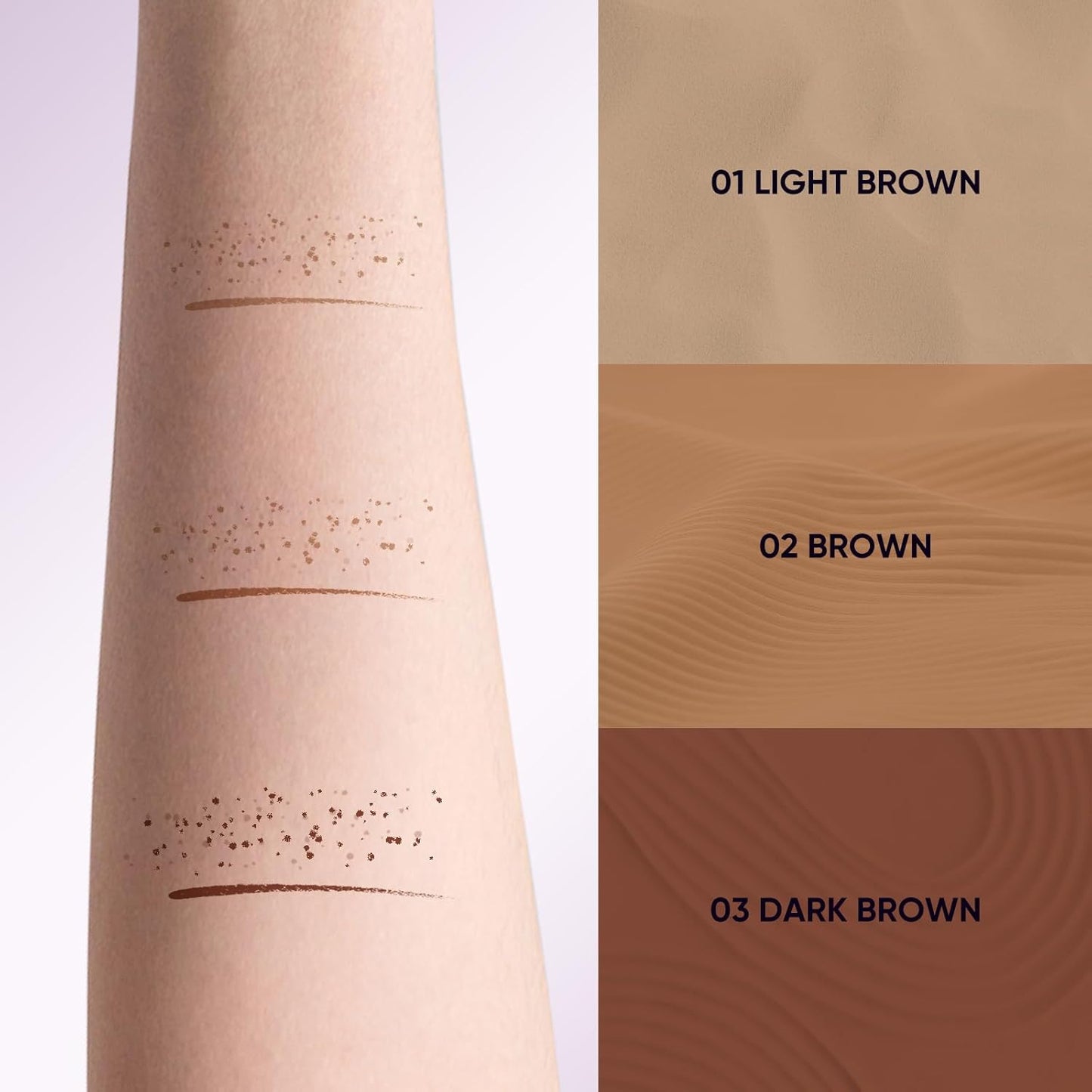 Dual Ended Freckle Pen - 2 in 1 Microblading & Eyebrow Makeup | Waterproof Natural Faux Freckles (02 Brown)