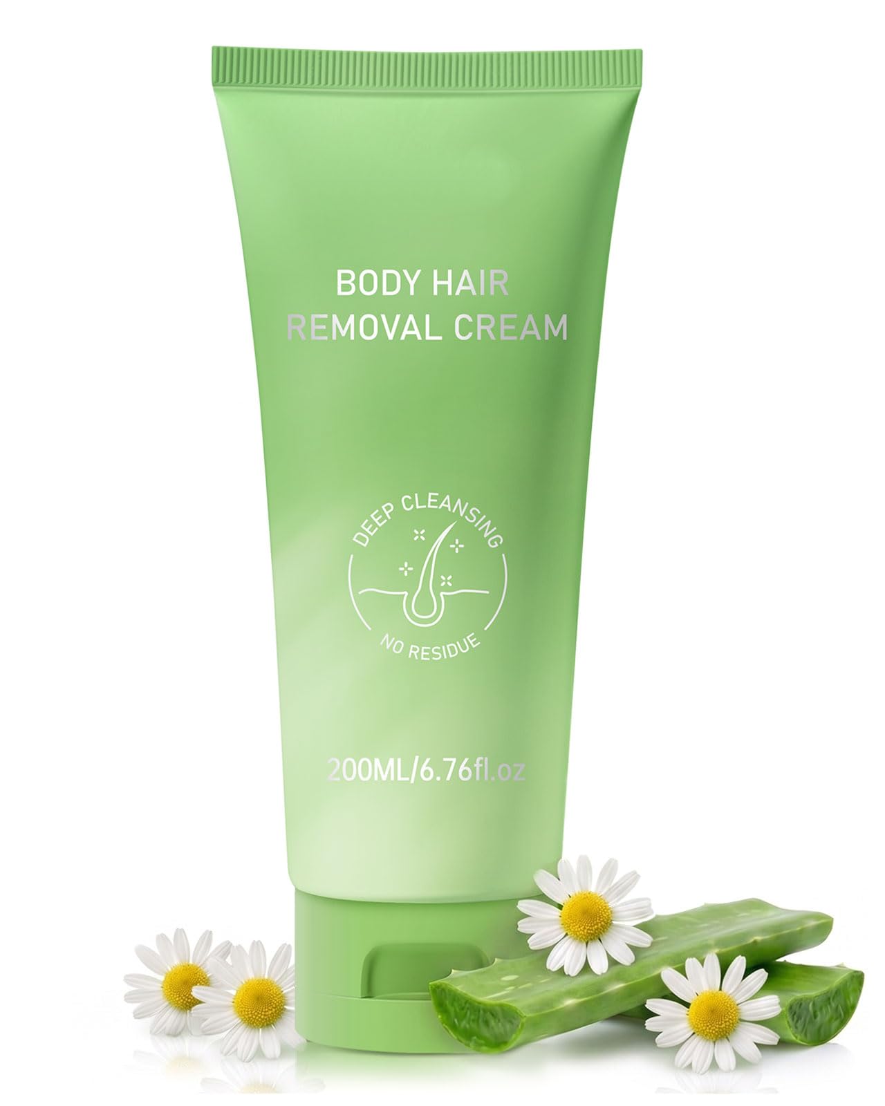 Body Hair Removal Cream for Women & Men – Gentle Depilatory Cream, Fast & Effective Body Hair Remover for Legs, Arms, Underarms & Bikini Line, Smooth & Soothing Skin Finish