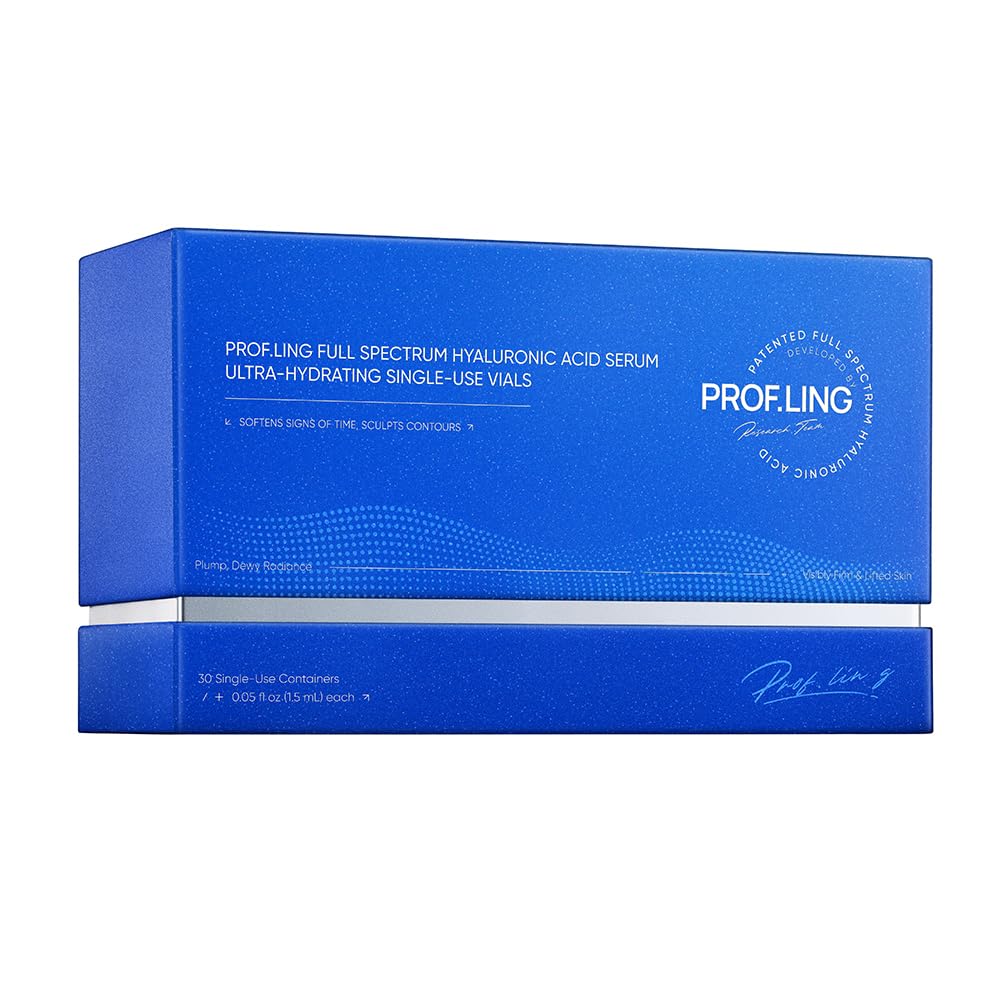 PROFLING Hyaluronic Acid Serum with Copper Peptides, Post-Microneedling Hydrating & Soothing Face Serum for Sensitive, Redness-Prone Skin, Barrier Support, Single-Use Vials 30PCS