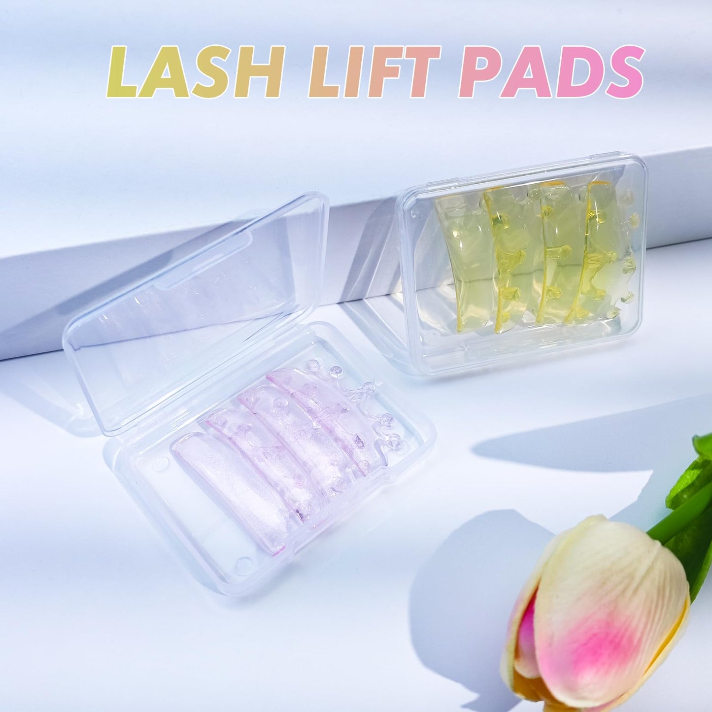 PERMANIA Lash Lift Pads, New Self-Adhesive Super Soft Lash Lift Rods Extreme Eyelash Curler Reusable (Yellow)
