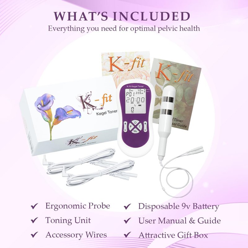K-fit Kegel Toner for Women - Electric Pelvic Muscle Exerciser for Automatic Kegels, Incontinence Stimulator