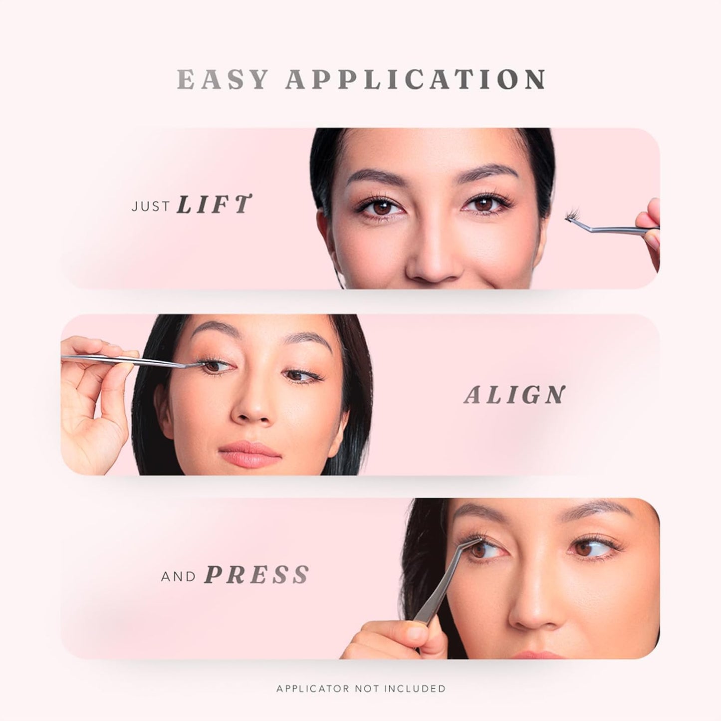 Silly George Pop-On Lashes - DIY Pre-Glued Faux Eyelash Clusters for Natural Look | Bloom, 5-7 Pairs, 60 Clusters