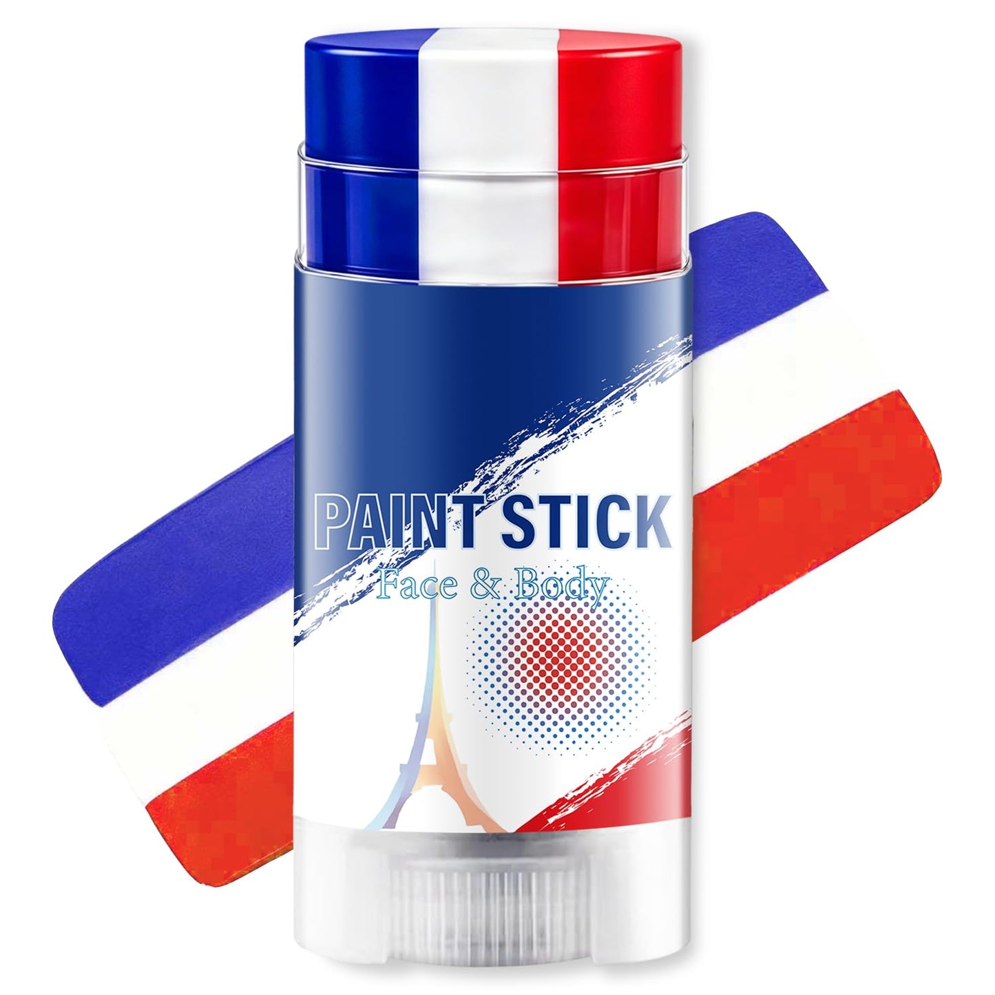 USA Face Paint Stick - Red, White & Blue for World Cup Fans | Sweatproof, High Pigment, Patriotic 4th of July Accessories