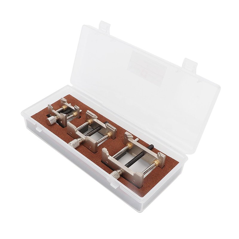 Cunyuer Watch Movement Holder, 3 PCS Metal Reversible Watch Movement Holder, Watch Repair Tool for Movement or Work with Mounted Dials, 1.8/1.5/1 inch