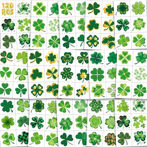 120 Shamrock Temporary Tattoos for St. Patrick's Day Fun