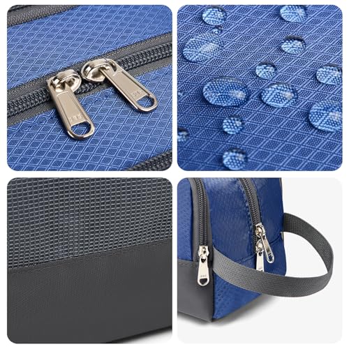 Yeiotsy Travel Toiletry Bag - Lightweight Water-Resistant Dopp Kit, Sapphire