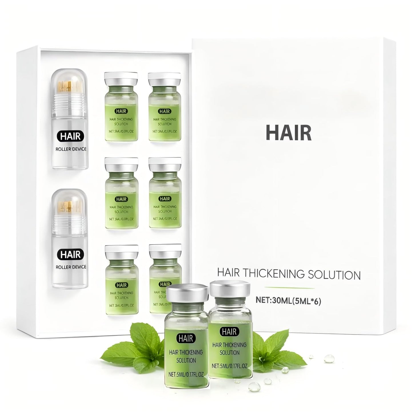 Hair Regrowth System, Advanced Hair Care with Ginseng, Eclipta Prostrata, Peppermint Oil and Ginger Root, Supports Fuller and Thicker Hair, Strengthens Roots for Men and Women