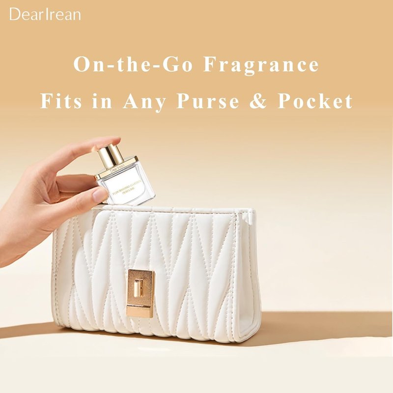 Dear Irean Floral Romance Perfume for Women - Long Lasting Jasmine & Rose | Travel Size Mini 0.34 Oz