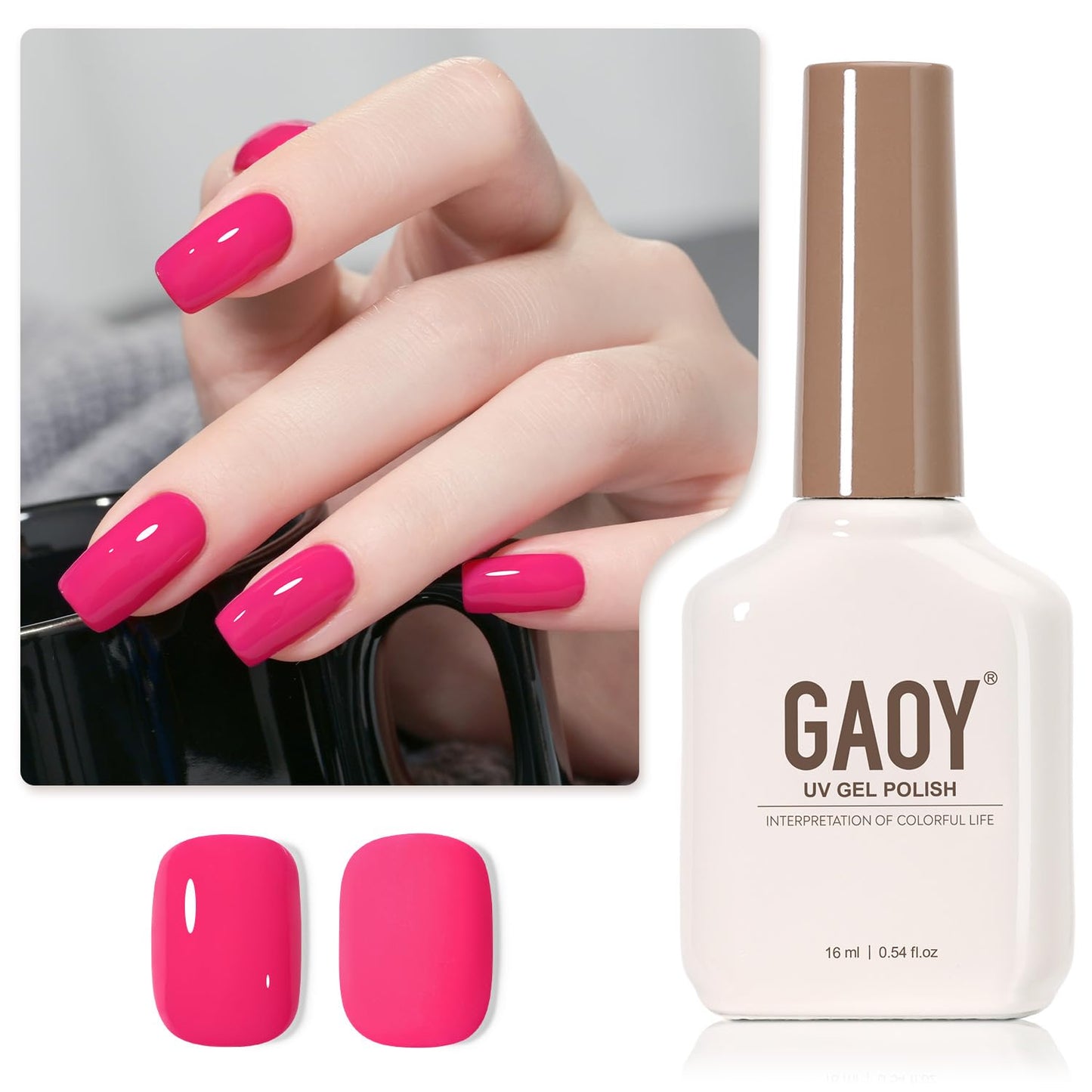 Sheer Light Pink Gel Nail Polish - 16ml UV Cure Jelly Milky White Peach for DIY Manicure & Pedicure