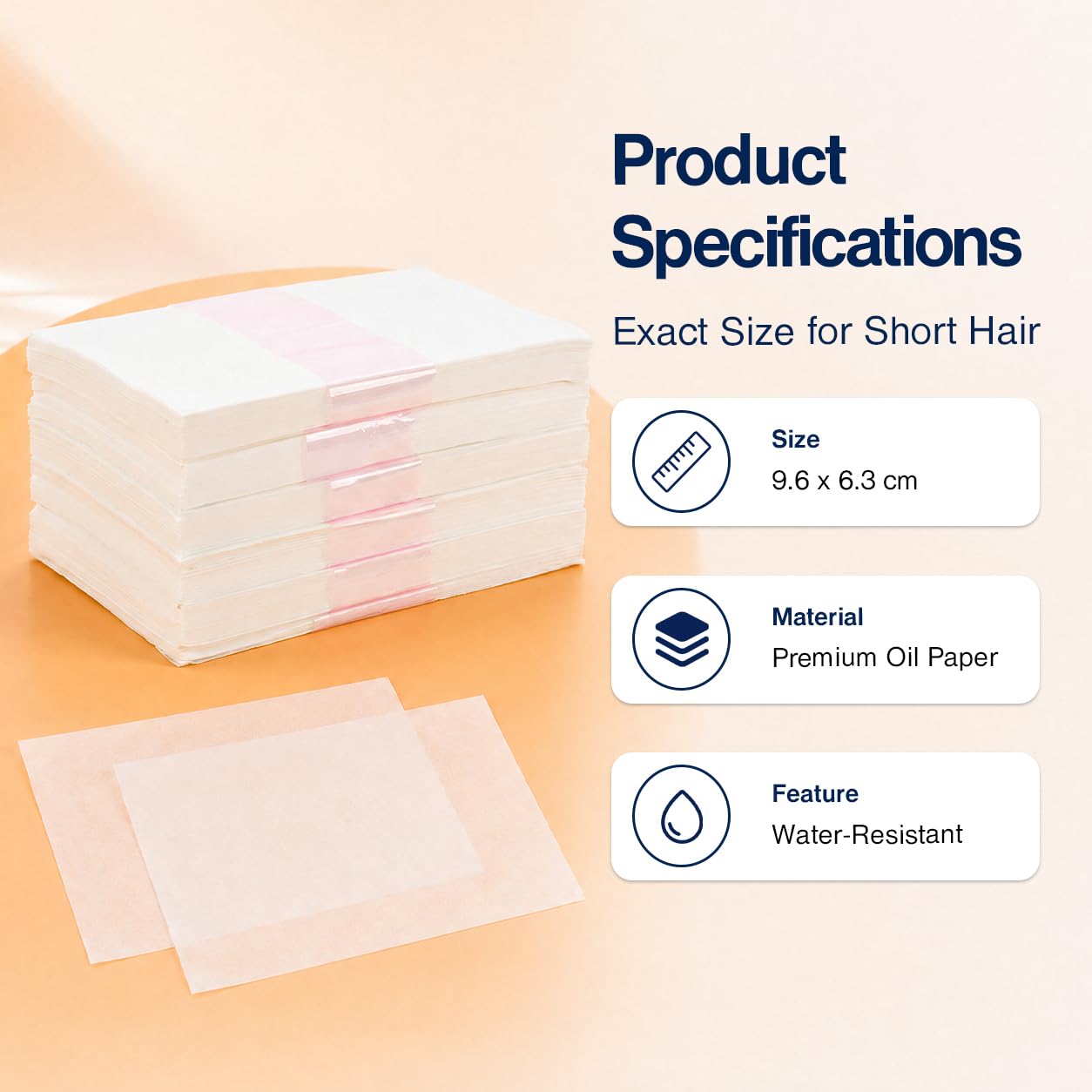 RAQEHO 2000Pcs Perm Papers - Professional Ultra-Thin Perm Solution Hair Wrap Paper, Helps Even Curl Perm End Papers for Perm Rods, Chemical Resistant Perm Hair Wrapping Paper for Short Hair