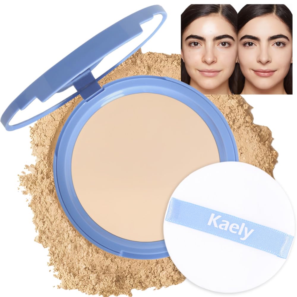 evpct Face Pressed Powder, Apply Face Powder for a Flawless Finish polvo traslucido maquillaje para mujer