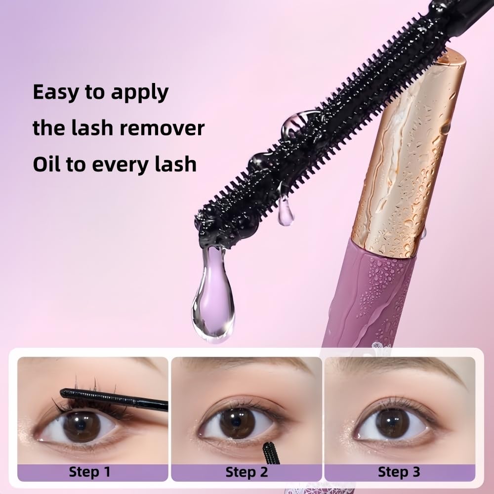 GMFRDGT Lash Cluster Remover Oil for Eyelash Clusters, Mascara, Eyelash Glue Remover, Quick Removal, Gentle, Self-Use at Home(1pc)