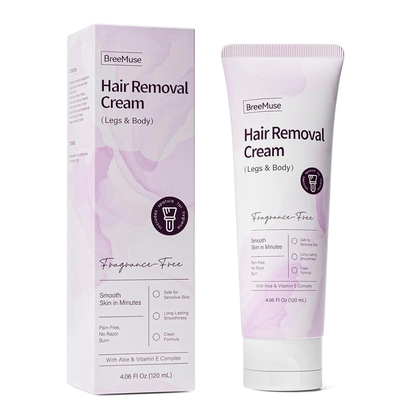 Hair Removal Cream - Painless Depilatory Cream for Sensitive Skin | Fast 5-10 Minute Formula for Legs, Bikini Line & Underarms