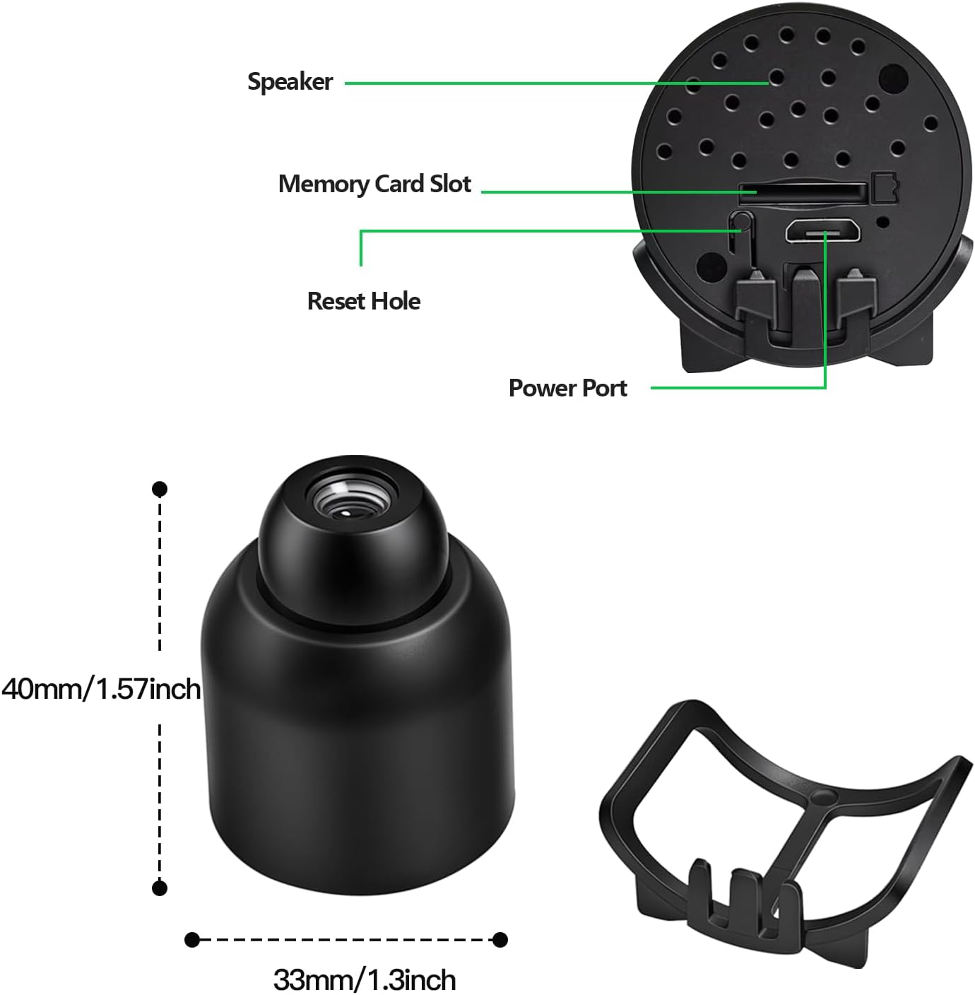 Mini WiFi Camera - Wireless Indoor Security Camera with Motion Detection & Night Vision | Compact Design for Home, Nanny, or Pet Monitoring