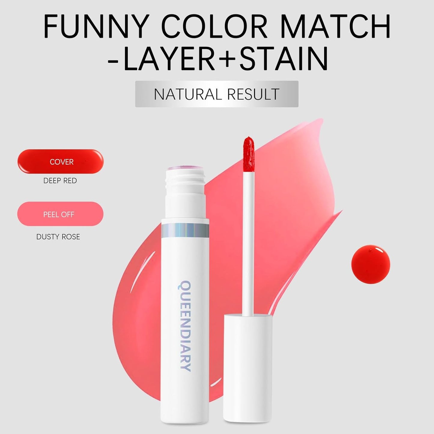 Long-Lasting Waterproof Lip Stain | Peel Off Matte Lip Tint for All-Day Wear