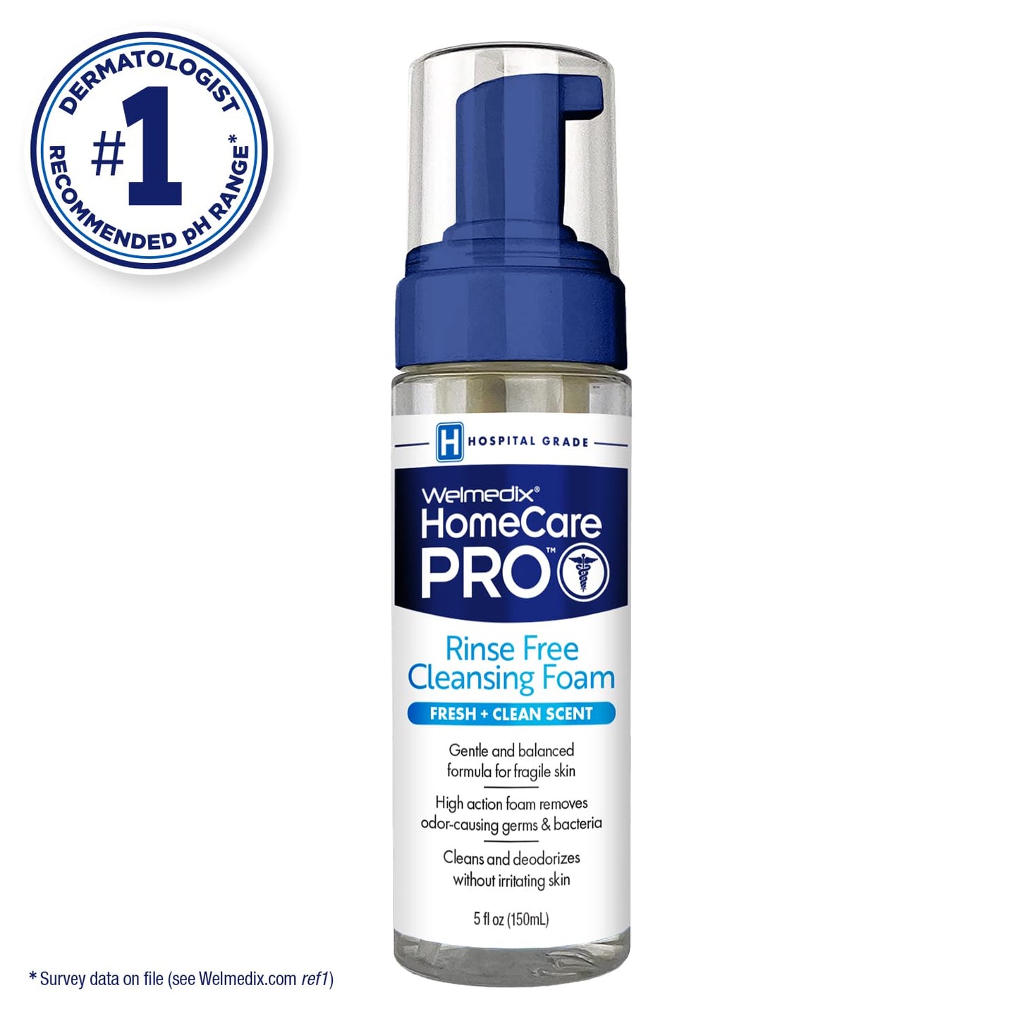 Welmedix No Rinse Cleansing Foam - Rinse Free & Waterless Body Wash