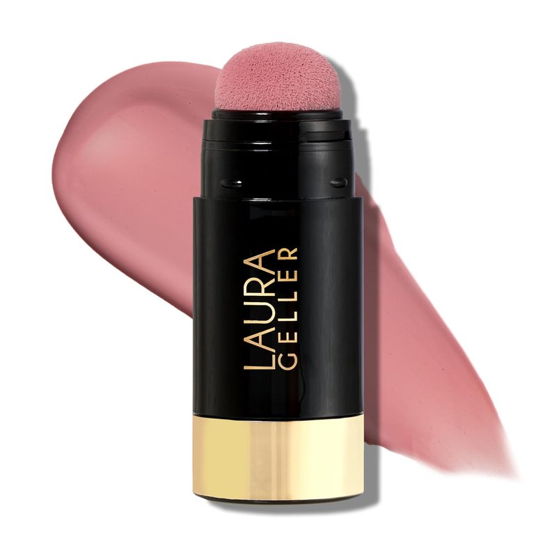 Laura Geller Serum Blush Tint - Lightweight Liquid Blush for Cheeks | Practical Pink, Watercolor Finish