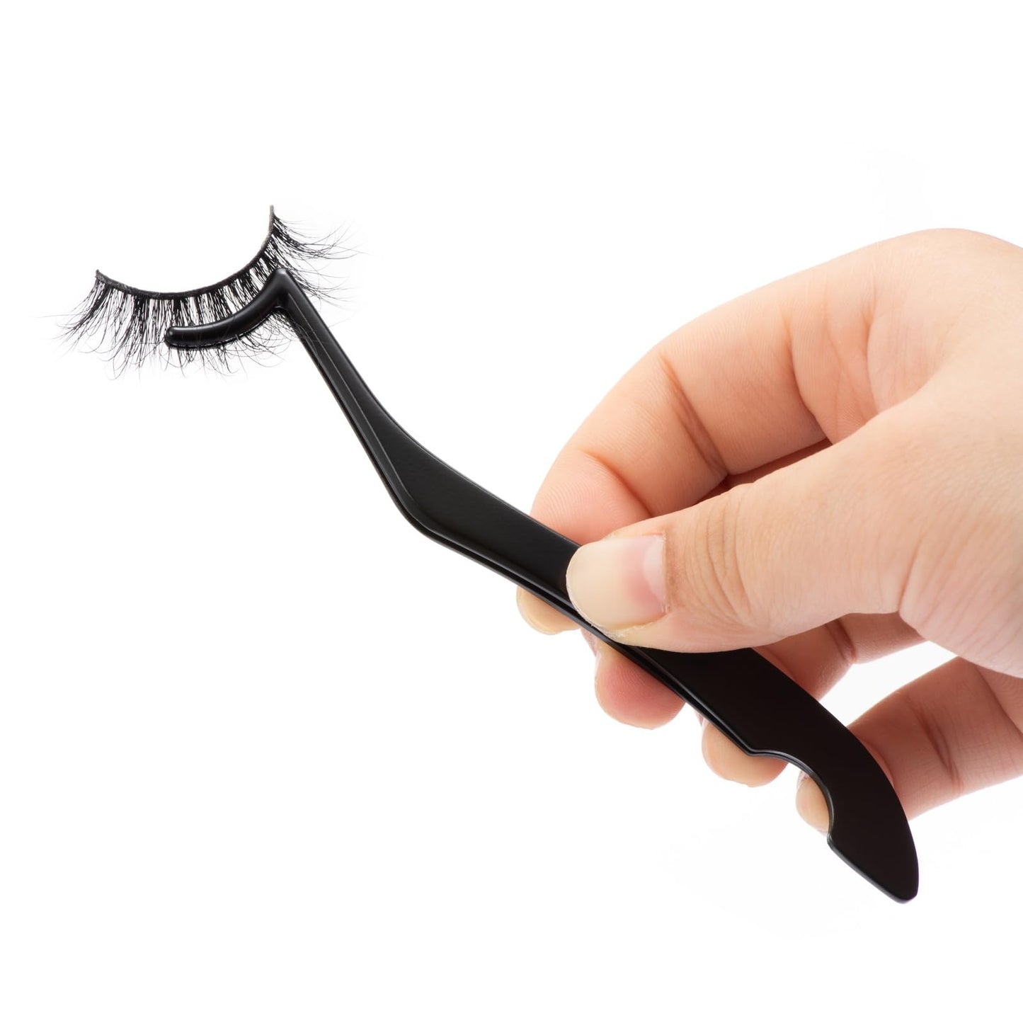 Lash Cluster Tweezer Kit, 4 PCS Eyelash Applicator Tweezers, Lash Applicator Tools for Cluster Lashes, Mistake-Proof Lash Placement Tweezers for Professional and DIY Use