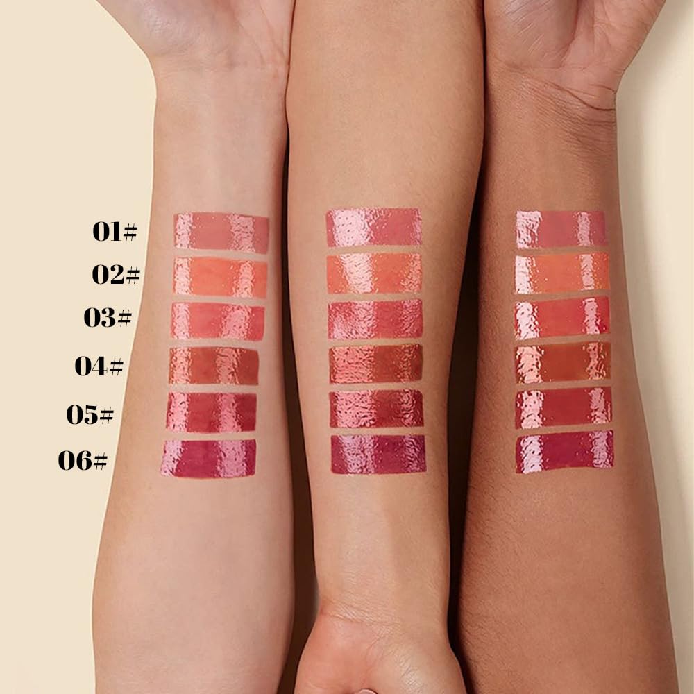 HHLTOH Brown Plumper Moisturizing Butter Lipstick for Women, Natural Tinted Lip Balm Shine Nourishing Hydrating Lip Gloss Stain for Dry Lips, Lightweight Lip Liner Care Makeup, Vegan 1Pc Brown Black