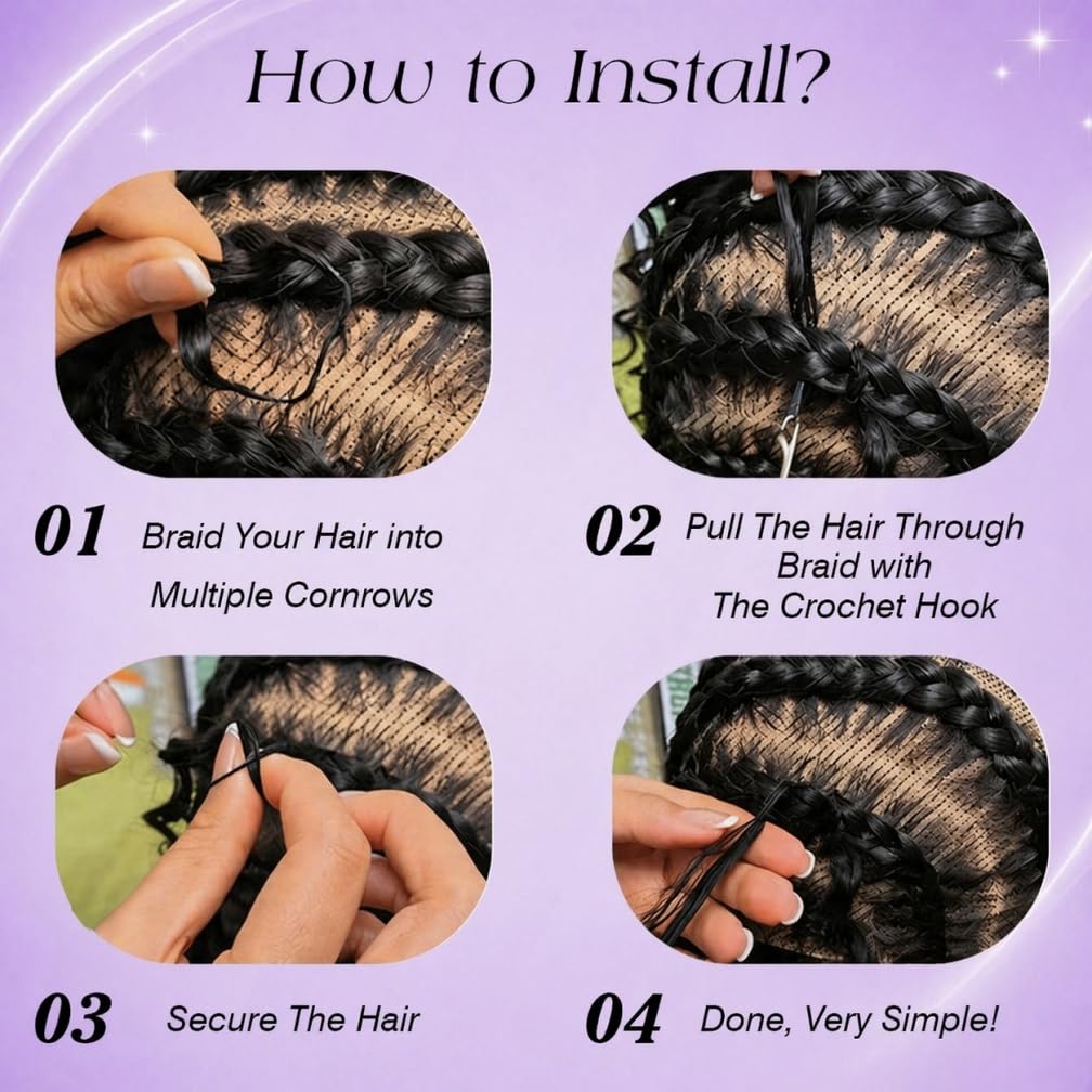 Burmese Curly Crochet Hair - 24 Inch 60g Pre-Separated Invisible Knots | Real Raw Human Hair for Black Women