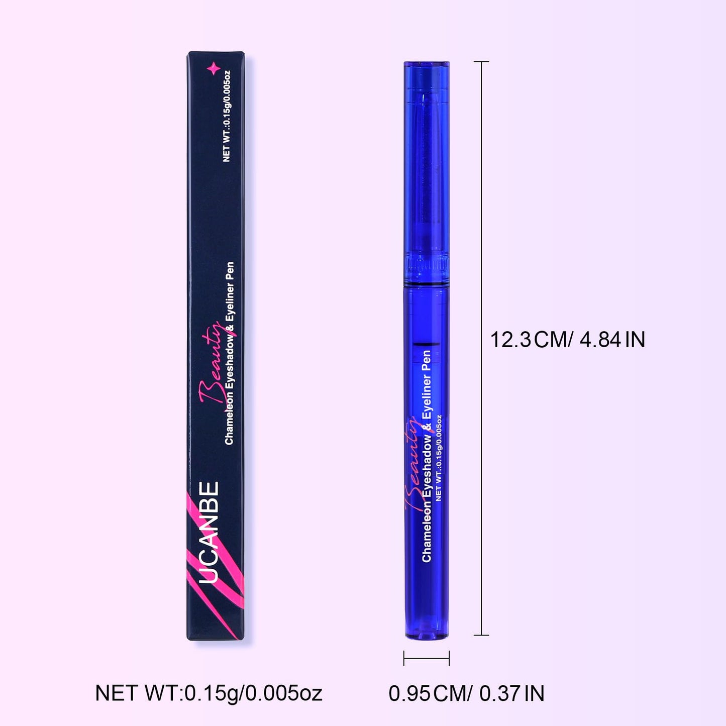 UCANBE Chameleon Eyeshadow & Eyeliner Gel Pencil-Multichrome Shifting Colors Metallic Glitter Eye Makeup,Waterproof Long-Lasting Smudge-Proof Multi-Dimensional Color (Periwinkle Blue to Deep Amethyst)