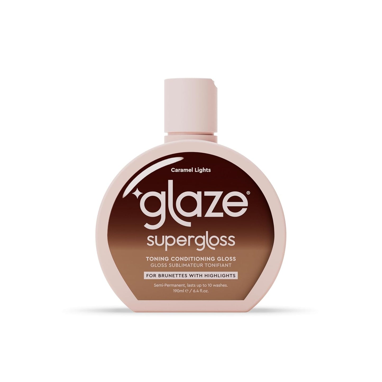 Super Gloss Color Conditioning Gloss - Caramel Lights for Medium to Dark Brown Hair | Rinse Out Semi-Permanent Enhancer for Shine & Hydration