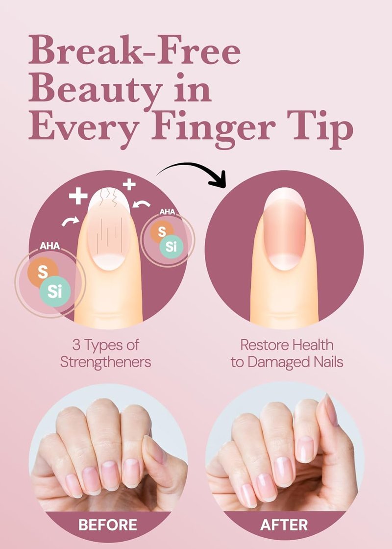ohora Gel Nail Care - Pro Nail Strengthener for Healthy, Strong Nails | Easy Application & Removal