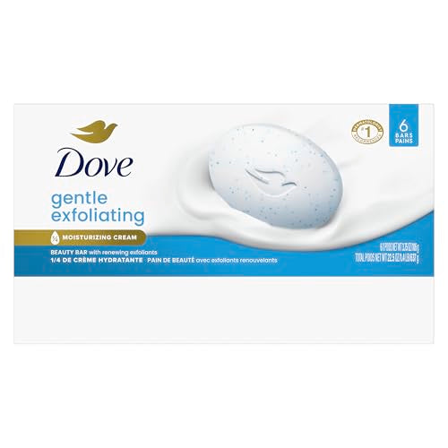 Dove Gentle Exfoliating Beauty Bar - 6 Bars, 3.75 oz Each