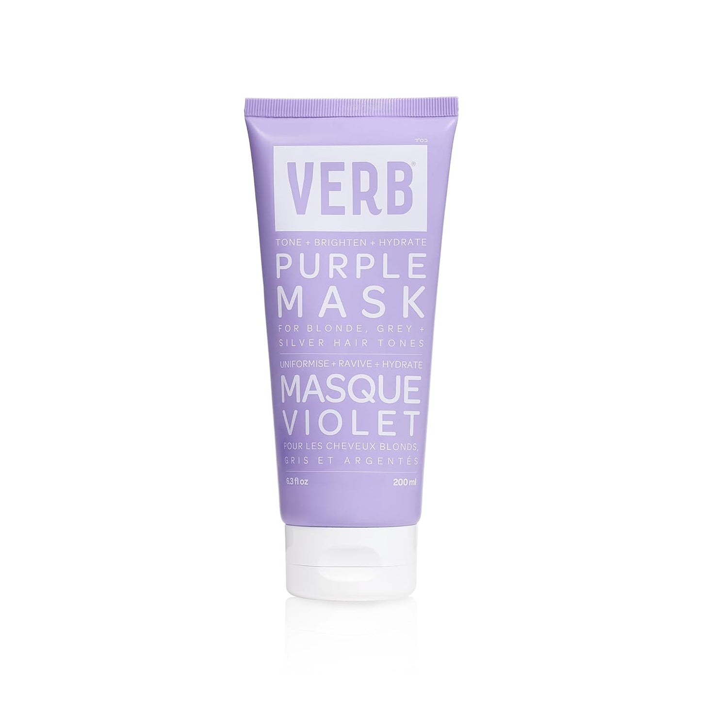 Verb Purple Hair Mask - Nourishing Treatment for Blonde & Silver Hair | 8 oz