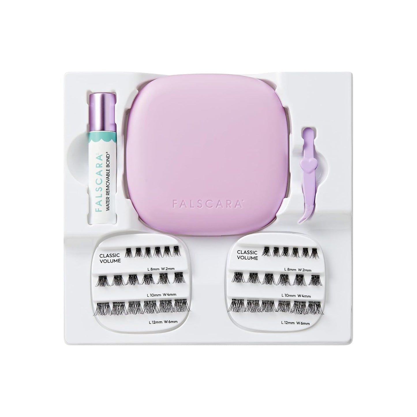False Eyelashes - Falscara Studio Mini Classic Volume Lash Clusters | 8mm-12mm, 36 Clusters, Easy to Apply, Reusable