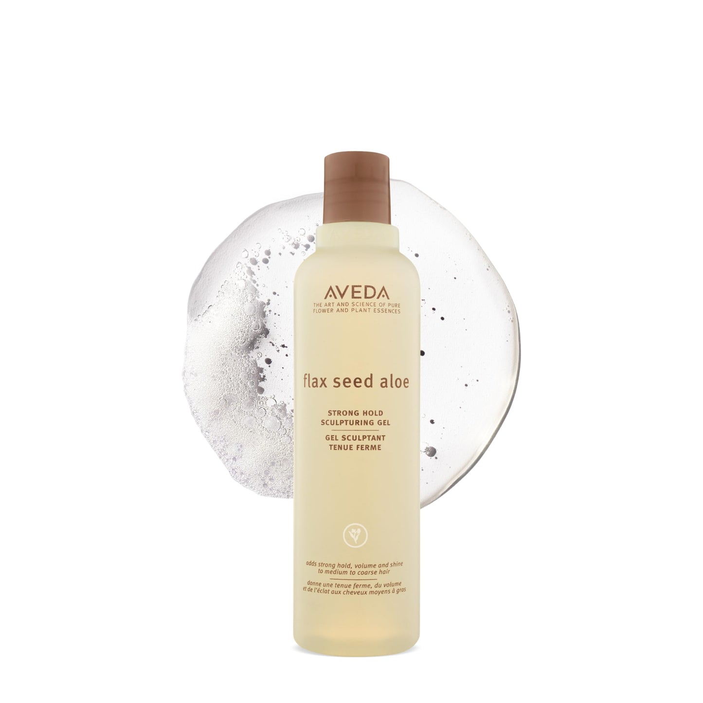 Aveda Flax Seed Aloe Strong Hold Sculpturing Gel | Adds Hold and Shine | For Molding and Sculptural Hair Styles | For Medium to Thick Hair | 8.5 Fl Oz