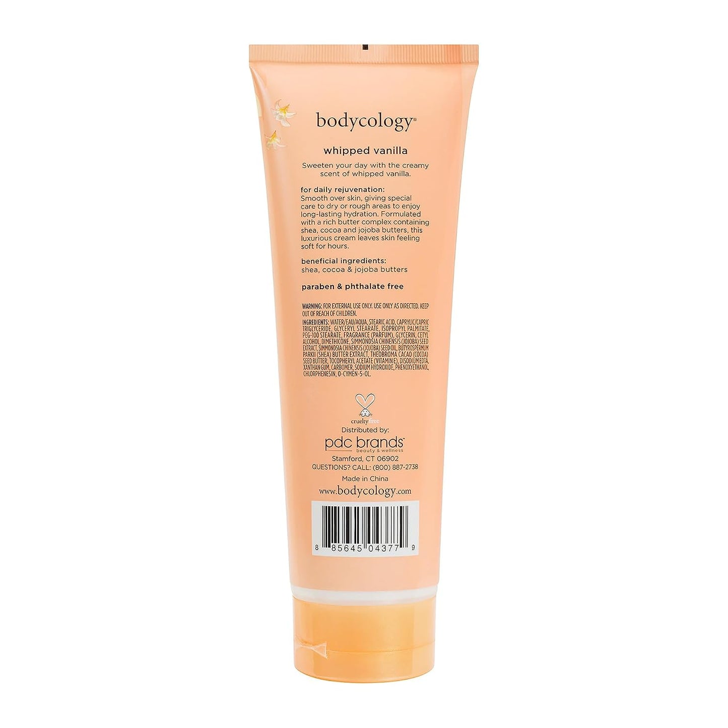 Whipped Vanilla Body Cream for Women - Nourishing Moisturizer | 8 oz