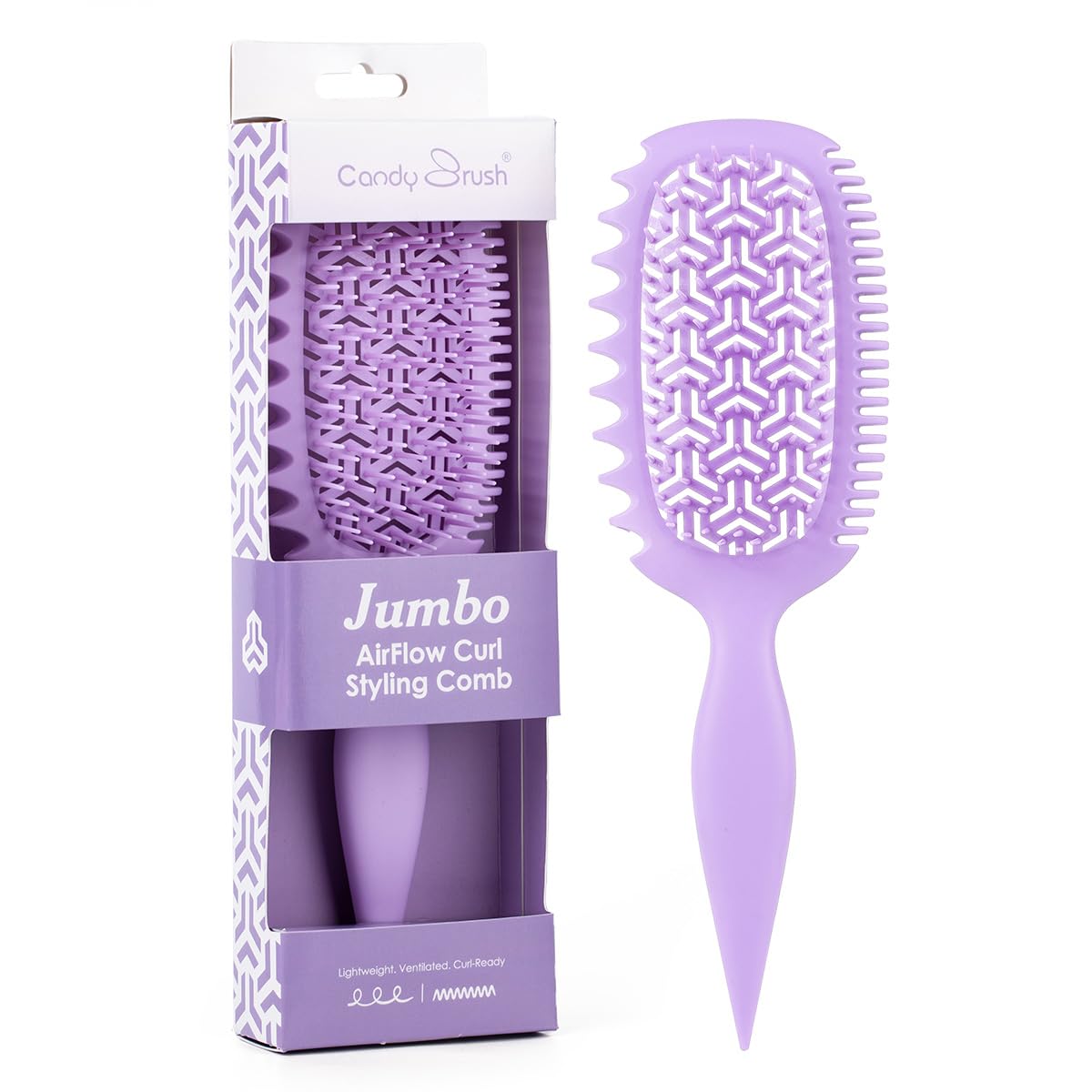 Curl Defining Vented Hair Brush - Effortlessly Detangles & Shapes | Ideal for All Hair Types, Reduces Frizz