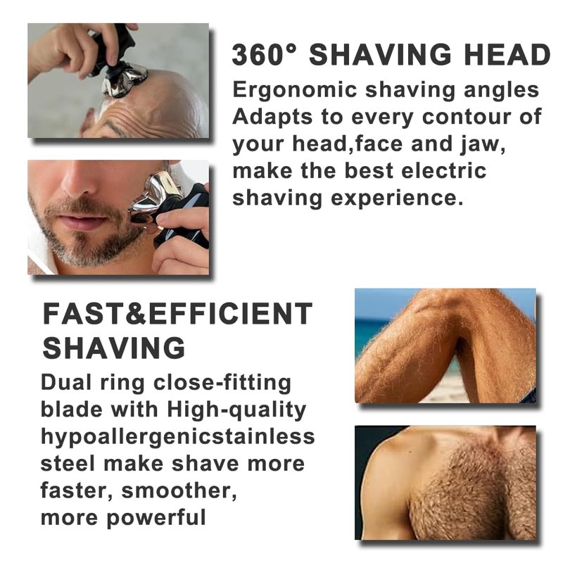 TRAH Shaver PRO 4 Head Replacement Blade Compatible with Skull Shaver Pitbull Pro for Pitbull Silver Gold PRO SX5 & Palm MX5 & Butterfly Kiss Pro - Bald Men Electric Shavers Accessories