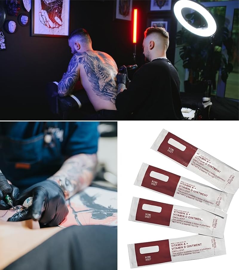 100 Count Vitamin A&D Tattoo Ointment Gel for Aftercare