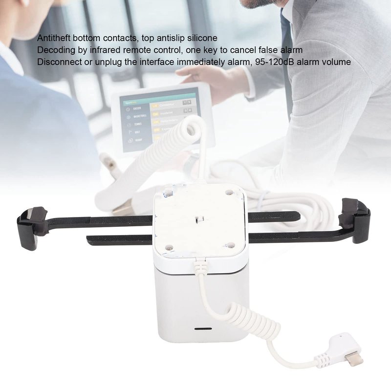 Diohce Cell Phone Anti-Theft Display Stand with Charging Function and 95‑120dB Security Alarm Design for Cell Phones Tablets Electronic Product Commercial Display and (for iOS)