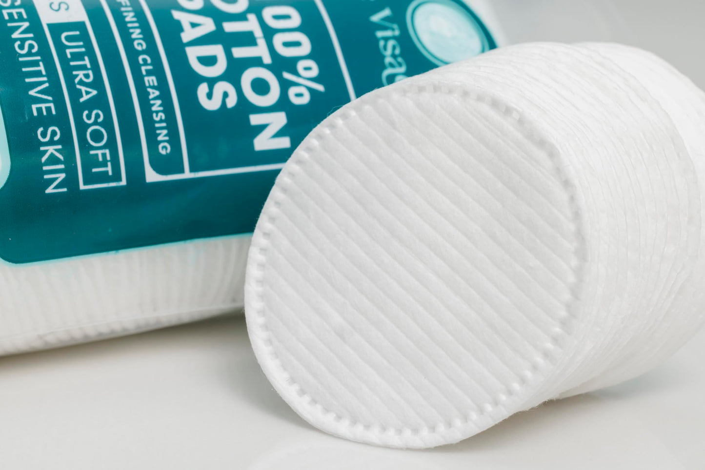 Le Visage Switzerland Ultra-Soft Cotton Pads - 100% Cotton, Hypoallergenic for Sensitive Skin, 80 Pieces - Premium Cotton Balls and Cotton Rounds for Face Care