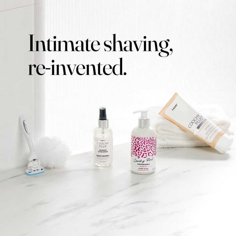 IntiMD COOCHY Intimate After Shave Protection Moisturizer Plus Delicate Soothing Mist For The Pubic Area & Armpits – Antioxidant Formula For Razor Burns, Itchiness & Ingrown Hairs (2 Pack)