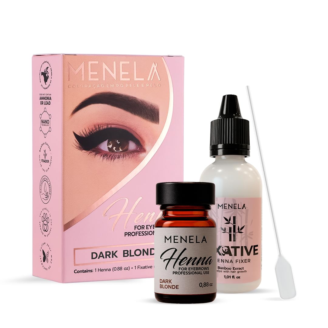 Black Henna Color Kit - Up to 60 Applications, Vegan & Ammonia-Free | Includes 2.5g Henna & 15ml Fixer