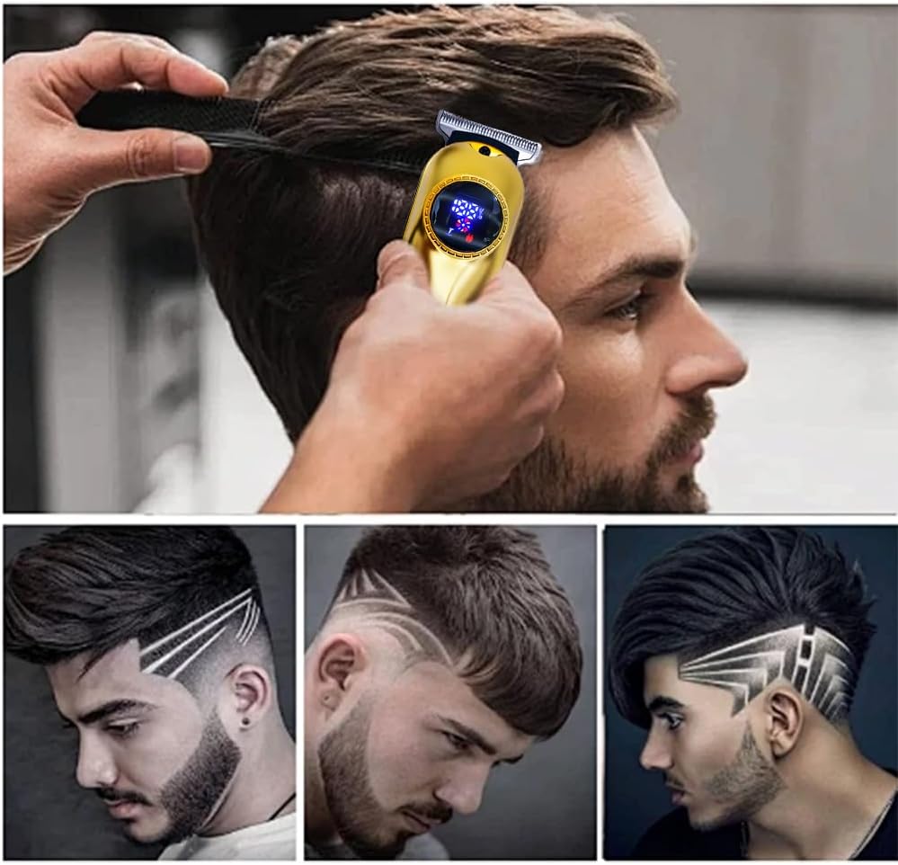 Professional Hair Clippers for Men - Versatile Hair Cutting Kit with LCD Display | Trimmer, Beard & Nose Hair Cutter