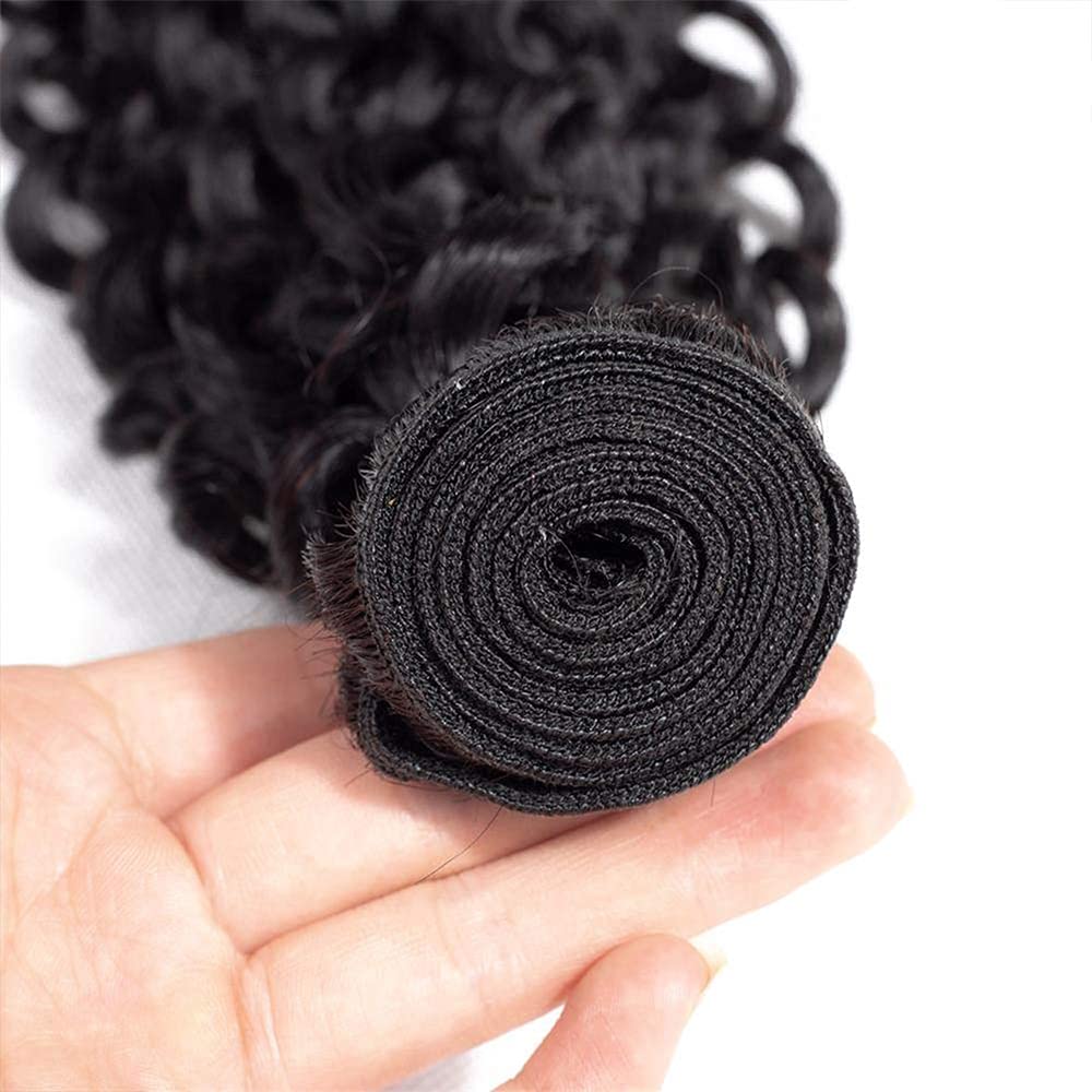 30 32 34 Inch Water Wave Human Hair Bundles Water Wave Bundles Human Hair Color #1B Bundles Unprocessed Virgin Wet and Wavy Bundle 150g